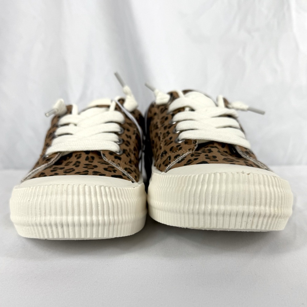 POP NIB Leopard, White Platform Slip-on Sneakers | 7 - Picture 8 of 16